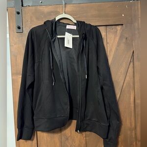 Scuba luxe zip up hoodie discount divas 1X black NWT